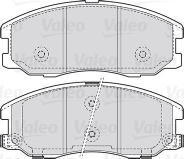 Valeo 301942 - Set placute frana,frana disc parts5.com