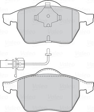 Valeo 301483 - Sada brzdových platničiek kotúčovej brzdy parts5.com