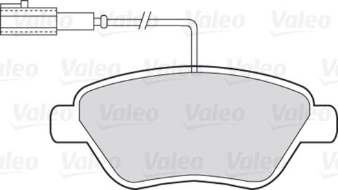 Valeo 301426 - Komplet kočnih obloga, disk kočnica parts5.com