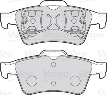 Valeo 301472 - Комплект спирачно феродо, дискови спирачки parts5.com