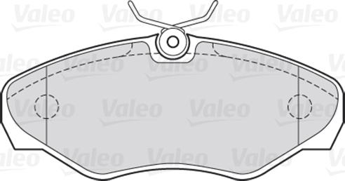 Valeo 301545 - Bremsbelagsatz, Scheibenbremse parts5.com