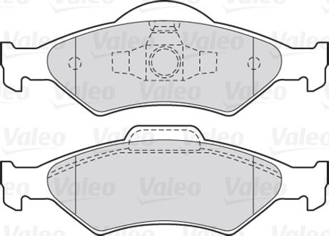 Valeo 301563 - Juego de pastillas de freno parts5.com