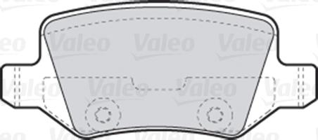 Valeo 301583 - Komplet pločica, disk-kočnica parts5.com