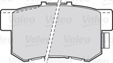 Valeo 301682 - Kit de plaquettes de frein, frein à disque parts5.com