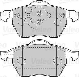 Valeo 301008 - Σετ τακάκια, δισκόφρενα parts5.com