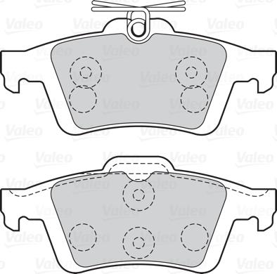 Valeo 301019 - Juego de pastillas de freno parts5.com