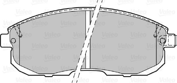 Valeo 301011 - Juego de pastillas de freno parts5.com