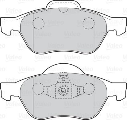 Valeo 301026 - Zestaw klocków hamulcowych, hamulce tarczowe parts5.com