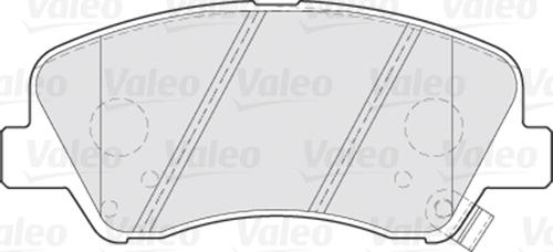 Valeo 301021 - Zestaw klocków hamulcowych, hamulce tarczowe parts5.com