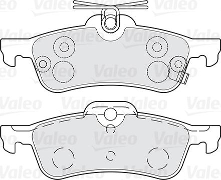 Valeo 301028 - Fékbetétkészlet, tárcsafék parts5.com