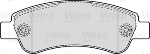 Valeo 301892 - Komplet kočnih obloga, disk kočnica parts5.com