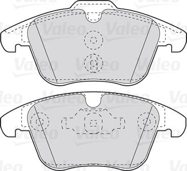 Valeo 301879 - Komplet zavornih oblog, ploscne (kolutne) zavore parts5.com