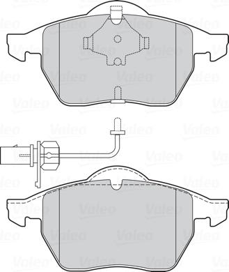 Valeo 301751 - Σετ τακάκια, δισκόφρενα parts5.com