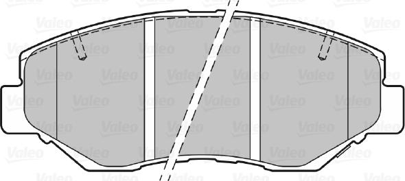 Valeo 301757 - Brake Pad Set, disc brake parts5.com