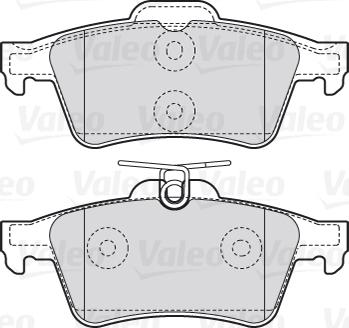 Valeo 301783 - Komplet kočnih obloga, disk kočnica parts5.com