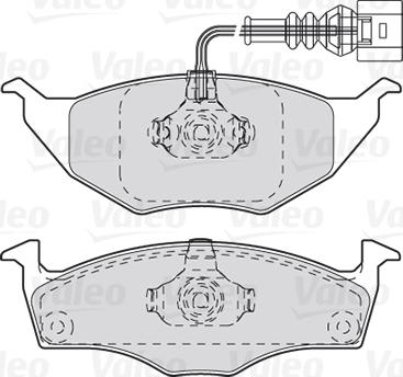 Valeo 301734 - Juego de pastillas de freno parts5.com