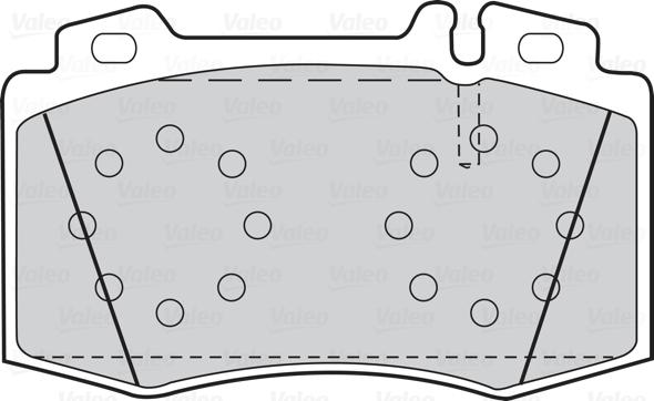 Valeo 302044 - Brake Pad Set, disc brake parts5.com