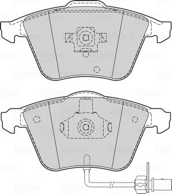 Valeo 302056 - Komplet pločica, disk-kočnica parts5.com