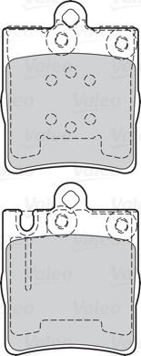 Valeo 302028 - Brake Pad Set, disc brake parts5.com