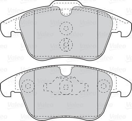 Valeo 302124 - Brake Pad Set, disc brake parts5.com