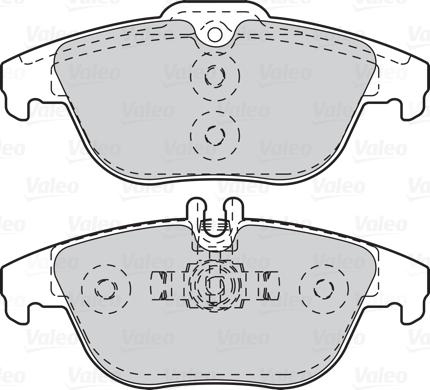 Valeo 302121 - Brake Pad Set, disc brake parts5.com