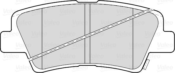 Valeo 302335 - Комплект спирачно феродо, дискови спирачки parts5.com