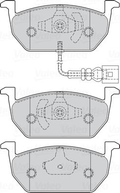 Valeo 302222 - Komplet kočnih obloga, disk kočnica parts5.com