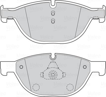 Valeo 302275 - Juego de pastillas de freno parts5.com