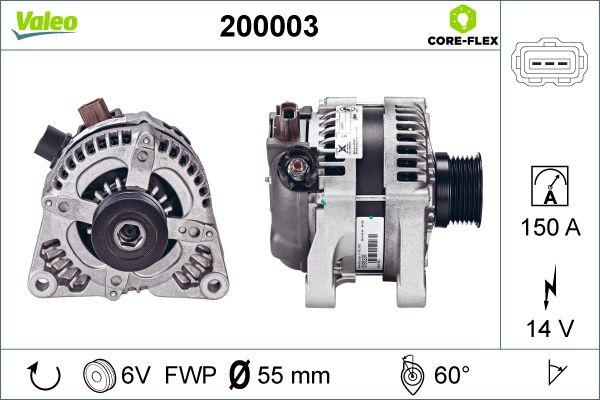 Valeo 200003 - Alternator parts5.com