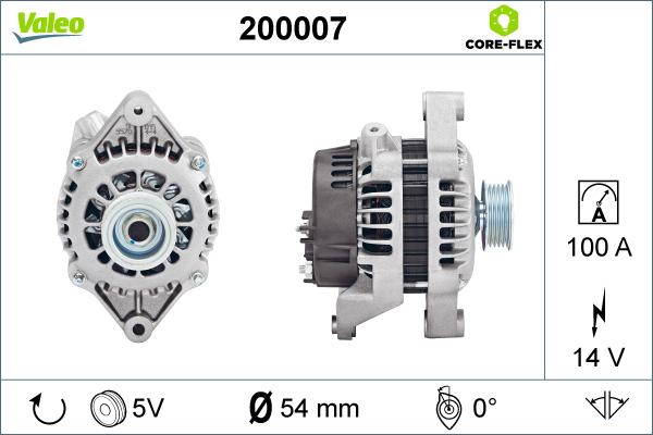 Valeo 200007 - Alternator parts5.com