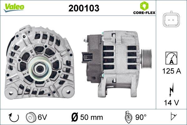 Valeo 200103 - Generátor parts5.com