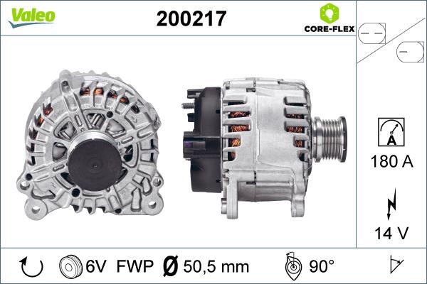 Valeo 200217 - Alternator parts5.com