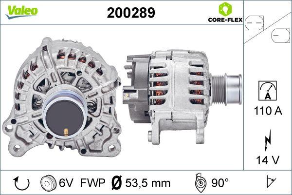 Valeo 200289 - Generator / Alternator parts5.com