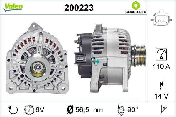 Valeo 200223 - Generator / Alternator parts5.com