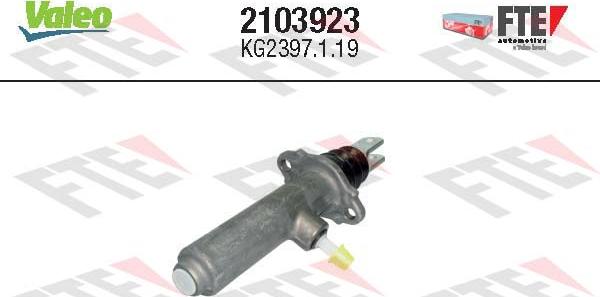 Valeo 2103923 - Glavni cilindar, spojka parts5.com