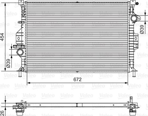 Valeo 701536 - Chladič motora parts5.com