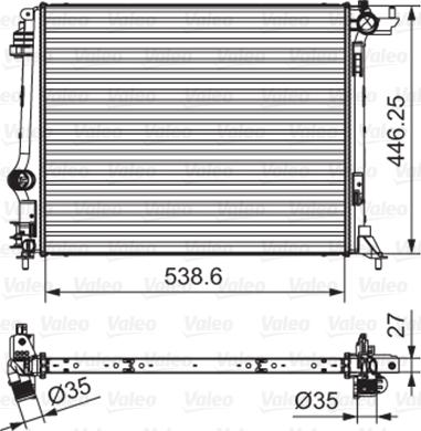 Valeo 701662 - Радиатор, охлаждение двигателя parts5.com