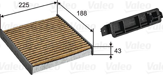 Valeo 701030 - Filter, interior air parts5.com