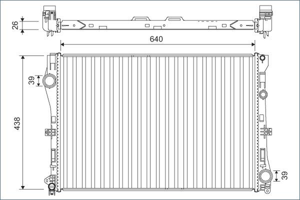 Valeo 701142 - Radiator, racire motor parts5.com