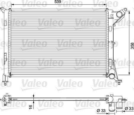 Valeo 701730 - Radiador, refrigeración del motor parts5.com