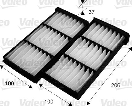 Valeo 715545 - Filter vnútorného priestoru parts5.com