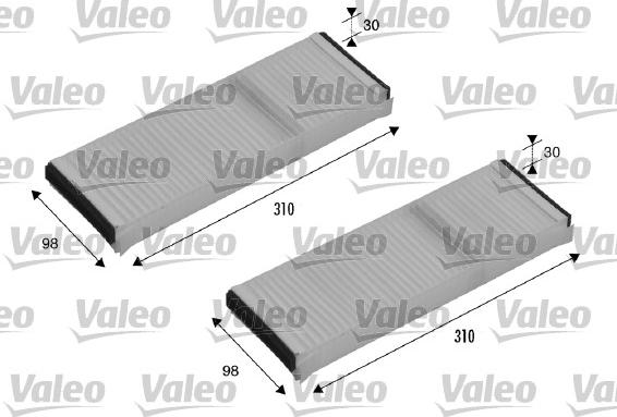 Valeo 715500 - Filtro, aire habitáculo parts5.com