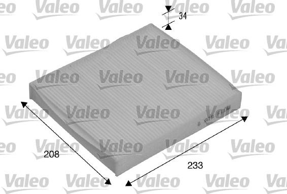 Valeo 715510 - Φίλτρο, αέρας εσωτερικού χώρου parts5.com