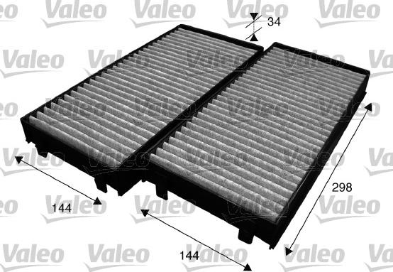 Valeo 715584 - Filtro, aire habitáculo parts5.com