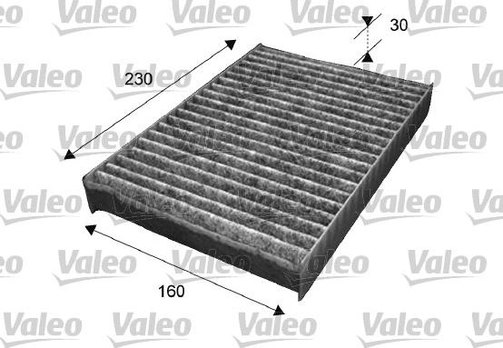 Valeo 715538 - Filtr, wentylacja przestrzeni pasażerskiej parts5.com