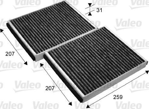 Valeo 715690 - Filter, interior air parts5.com