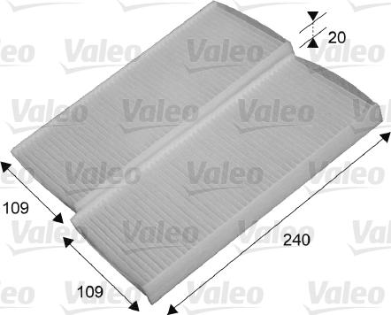 Valeo 715649 - Filtr, wentylacja przestrzeni pasażerskiej parts5.com