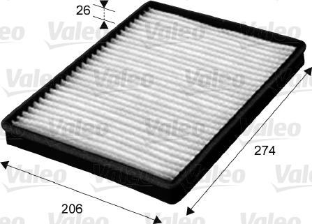 Valeo 715654 - Filter, interior air parts5.com