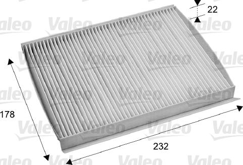 Valeo 715686 - Filtru, aer habitaclu parts5.com