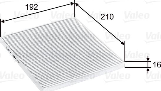 Valeo 715807 - Szűrő, utastér levegő parts5.com